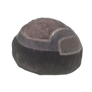 Peluca de Cabello Humano 100% con Frente de Encaje Mono, Parches de Tupé, Prótesis Capilar Taz, Alta Calidad BD - Product Image 6