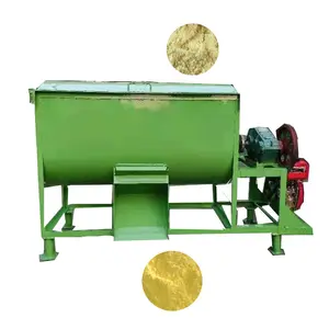 Horizontal diesel engine animal feed mixer 500kg/hour HJ-G005 chicken cattle feed forage powder mixing machine