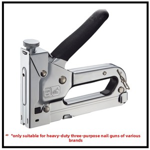 Pistola <span class=keywords><strong>de</strong></span> Clavos y Grapas 3 en 1 <span class=keywords><strong>de</strong></span> Alta Resistencia para Uso Profesional, Herramienta Manual para Fijación en Madera y <span class=keywords><strong>Publicidad</strong></span> - Product Image 2
