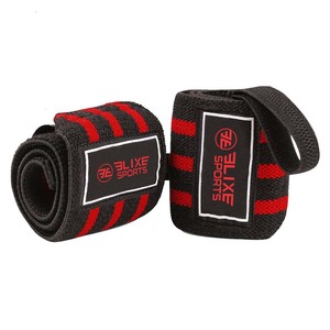 Muñequeras resistentes de alta calidad, envolturas de mano con logotipo de Color personalizado con gran elástico Hecho de neopreno, poliéster, uso físico - Product Image 3