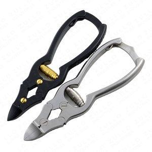 Pince à ongles professionnelle en acier inoxydable noir, robuste, pour podologie, chiropodie, pédicure, avec logo personnalisé OEM - Product Image 4