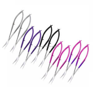 กรรไกรสปริงสแตนเลสคุณภาพดีที่สุดสำหรับขายส่ง อุปกรณ์ดูแลความงามสำหรับตัดขนตาและขนคิ้ว - Product Image 1