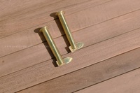 Table d'appoint pliante d'extérieur Bernie en teck massif, légère, durable, résistante aux UV, design minimaliste pour villa, hôtel, loisirs