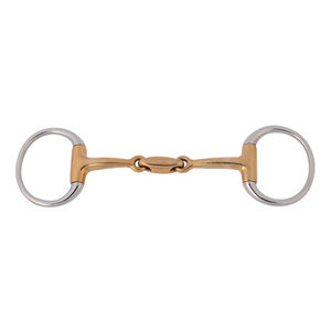 Bocado de Acero Inoxidable ARMANDIOUS, Bocado de Acero Tipo Lozenge, Bocado de Acero Tipo Snaffle Dorado, Instrumento Veterinario para Caballos - Product Image 5