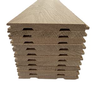 Revêtement mural en bois massif naturel en bois de chêne pour revêtement de panneau mural extérieur Revêtement mural extérieur en bois de chêne - Product Image 1