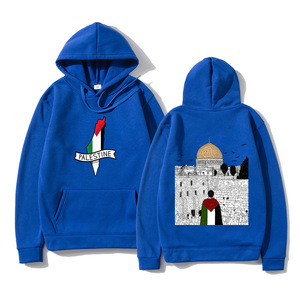 Sudadera con capucha de algodón de peso pesado con sublimación de Palestina y Sudadera con capucha de invierno bordada con estampado 3D - Product Image 6
