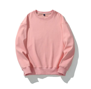 Personnalisé Hommes 100% Coton À Manches Courtes En Relief Sweat-shirt Côtelé Ras Du Cou Surdimensionné Sweat-shirt pour Hommes - Product Image 2