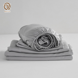 Nữ Hoàng Kích Thước Tre Giường Sheets Set 400 Chủ Đề Đếm Trắng Dâu Tằm Lụa Giống Như Phòng Ngủ Bộ Đồ Giường Set - Product Image 2