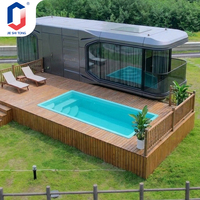 Piscine préfabriquée sans fin en fibre de verre/FRP transparente pour adultes et enfants, résistante aux UV, pour usage familial