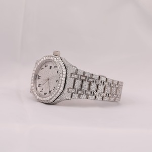 Mossanite 41 MM Diamonds Mens Wristwatch Stainless Steel Wrist <b>Watch</b> Man Luxury Mechanical <b>Watches</b> for Men Women - Product Image 4