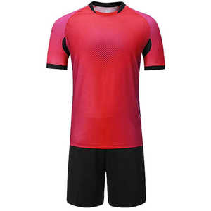 Maillot de football à col en V pour enfants, évacuation de la sueur, impression par transfert de chaleur, kit d'uniforme de football évacuant l'humidité - Product Image 2