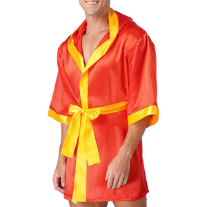 2026 Top Quality Customized Wholesale <b>Boxing</b> <b>Robe</b> Gold <b>Boxing</b> <b>Robe</b> Latest Design for Men Custom Made Logo Fighter <b>Boxing</b> - Product Image 3