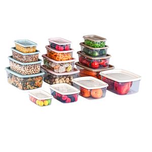 Minimalist 4-Piece Eco-Friendly PP Plastic Food <b>Storage</b> <b>Container</b> Set Dishwasher Safe <b>Kitchen</b> <b>Storage</b> Box - Product Image 1