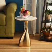 Meubles de maison de luxe en aluminium nouveau Design Table basse en métal Table d'appoint en métal pour la décoration de salon décor d'hôtel à la maison