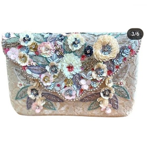 Style bohème indien Designer femmes à la main soirée Shopping fête pochette perlée Messenger sacs à bandoulière grande capacité - Product Image 5