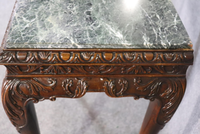 Table console en bois français en bois d'acajou pour salon de maison plateau épais avec finition naturelle meubles durables
