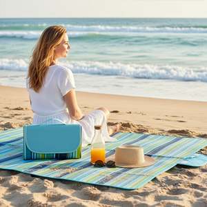 BreezeFold Portable <b>Picnic</b> <b>Blanket</b> Waterproof and Foldable Inflatable Beach Mat for Outdoor Camping and <b>Picnics</b> - Product Image 2