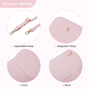 Pochette pour <span class=keywords><strong>smartphone</strong></span> Mini sacs à bandoulière en cuir véritable pour femmes Sacs pour téléphone portable pour femmes - Product Image 5