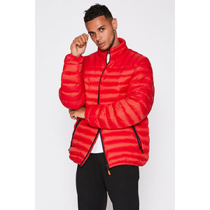 Venta caliente de los hombres de encargo de invierno cálido burbuja chaqueta acolchada con capucha de lona cierre de cremallera estilo informal directo al por mayor proveedor - Product Image 4