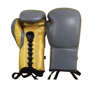 Guantes de Boxeo con Cordones de Nueva Llegada, Guantes de Gimnasio de Cuero Genuino de Marca Champions, Guantes de Entrenamiento con Cordones - Product Image 3
