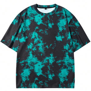 100% cotton T-shirt for men loose fit printed Custom Men <b>Tie</b> Dye T Shirt with Logo Printing Embroidery Available Short Sleeve - Product Image 1