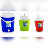 Carafe d'eau isolée en plastique bleu écologique ANAX, anti-fuite, pour stockage d'eau en vrac, capacité de 50 litres, vente en gros