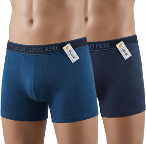 Boxers en modal personnalisés pour hommes - Boxers longs confortables avec votre logo personnalisé et service OEM de marque - Product Image 5