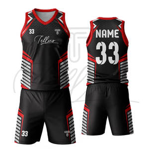Ensembles de maillots de basket-ball personnalisés pour hommes, imprimés, à séchage rapide, pour équipe et club - Product Image 6
