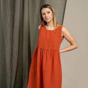 Vestido de Lino de Verano de Alta Calidad, Transpirable y Moderno, Estilo Casual o de Fiesta con Decoración de Borlas, Talla Única XS-XL - Product Image 5