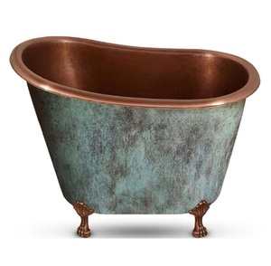Baignoires en cuivre de grande taille décoration intérieure d'hôtels et de restaurants baignoires et bains à remous de luxe vente en gros. - Product Image 1
