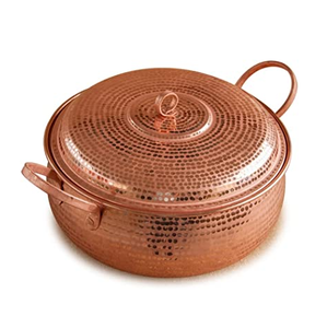 Casserole en cuivre Hôtel et restaurant Forme ronde Marmite alimentaire de taille moyenne - Product Image 3