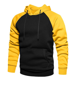 Sweat à capuche pour homme en molleton mélangé à manches longues avec poches kangourou - Product Image 5