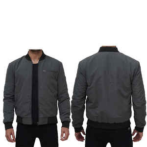 Chaqueta Bomber de Calle de la Mejor Calidad, Cómoda, Nueva, Elegante, Color Gris, Chaqueta Bomber para Hombre, Gran Venta - Product Image 6