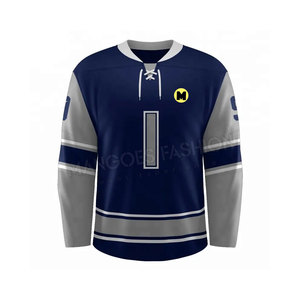 2025 Mejor Calidad OEM Personalizado Sublimación Completa Doble Cara para Hombre Equipo Reversible 100% Poliéster Transpirable para Hockey sobre Hielo - Product Image 1