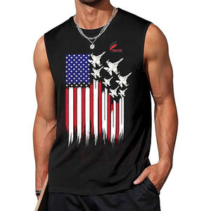 Camiseta sin Mangas Deportiva para Hombre, Tejida, Transpirable, de Alta Calidad, Secado Rápido, Superventas - Product Image 1