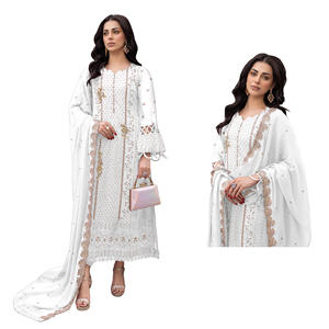 Costume Palazzo pakistanais tendance pour femmes, design moderne, pour les occasions festives, coupe confortable, idéal pour les sorties et les courses - Product Image 1