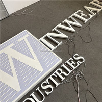Letrero LED 3D Personalizado para Empresas de Publicidad y Hospitales - Letrero Comercial Impermeable IP65 de Acero Inoxidable/Acrílico con 1 Año de Garantía