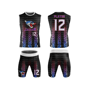 เครื่องแบบทีมฟุตบอลอเมริกันแบบ2025แห้งเร็ว7-on-7 OEM จำนวนธงด้านบนแบบกำหนดเอง - Product Image 2