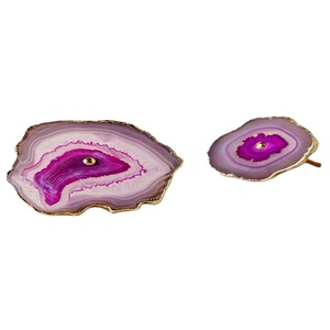 Muebles de madera de piedra de ágata hechos a mano europeos, perillas de puerta de cajón con acabado de latón para cocina, hogar, Bar, exterior, para uso en almacén - Product Image 1