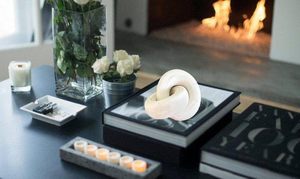 เครื่องประดับไม้รูปทรงสี่เหลี่ยมผืนผ้าแบบแขวน ดีไซน์ทันสมัย สำหรับเทศกาลดีวาลีและงานขึ้นบ้านใหม่ ของตกแต่งบ้าน ขายส่ง - Product Image 3