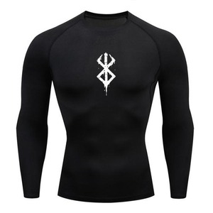 Rash Guard sublimé unisexe en polyester écologique avec impression numérique bord à bord sans couture - Product Image 5