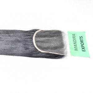 Vente en gros de Cheveux Humains Non Transformés Naturel Brut Vierge Cuticule Alignée Cheveux Humains Indiens Pas Cher 5*5 HD Fermeture Cheveux Humains Raides - Product Image 5