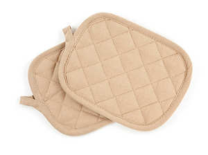 Porte-casseroles de cuisine en lin classique Maniques de poche pour tampons chauds en coton résistant à la chaleur pour la protection de la table - Product Image 4