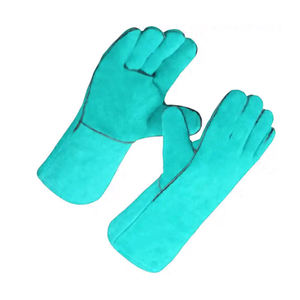 Guantes de soldadura de cuero personalizados Agregue su nombre o diseño Pedido a granel Soluciones rentables Guantes de cuero para hombres - Product Image 3