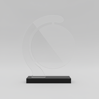 Base para Trofeos Deportivos de Acrílico Pulido y Duradero Eterna Circle de Mukesh Enterprise, con Grabado en Letterpress para Premios Corporativos
