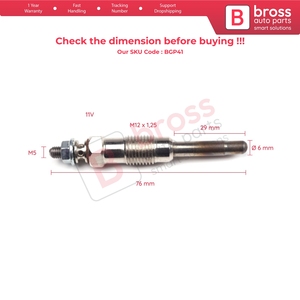 BGP41 1 Piece <b>Heater</b> Glow <b>Plugs</b> GX78 0100221141 657MJ for Alfa - Product Image 5