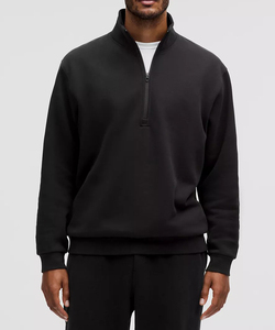 Vente en gros de sweat-shirt à fermeture éclair en coton polaire de qualité supérieure sweat à capuche côtelé aux poignets Athleisure Must-Have pour l'hiver commandes en gros - Product Image 6