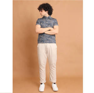 Bluetoner เสื้อยืดแขนสั้นระดับพรีเมี่ยมใส่สบาย, เสื้อผ้าลำลองผ้าฝ้าย100% พิมพ์ลายดิจิตอลทันสมัย - Product Image 1