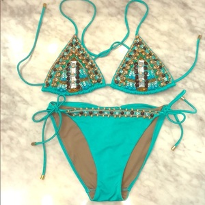 Bikini de marque célèbre pour femme, maillot de bain d'été, ensemble deux pièces, triangle sexy, vêtements de bain pour femmes, luxe 2025 - Product Image 3