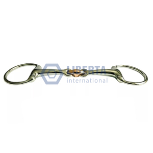 Liberta International Eggbutt Cheval Bit Acier Inoxydable Cuivre Losange Double Articulé Différentes Tailles Maréchal Outils Réutilisables - Product Image 1